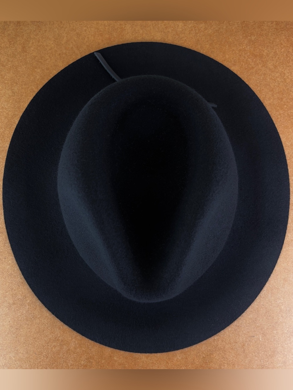 BRIXTON REVOLVE BLACK WOOL FEDORA HAT - Picture 10 of 10